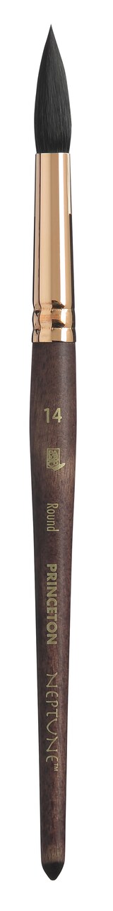 Princeton Series 4750 Neptune Synthetic Squirrel Brush-Short Handle Round Size 14